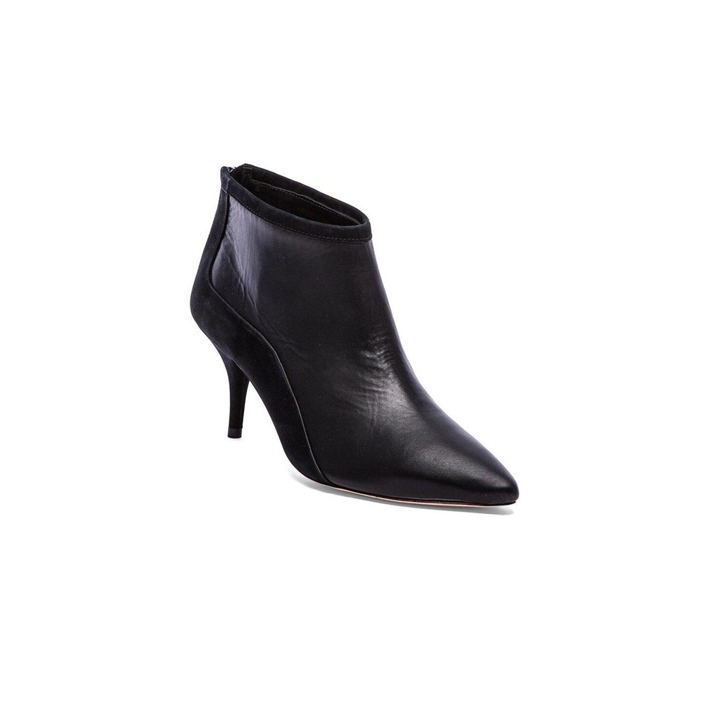 Loeffler Randall Reese Black Nappa Nubuck Leather Pointed Toeโ Bootie 8B NIB